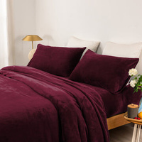thermal microplush sheet set aubergine