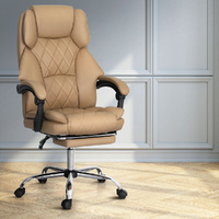 Executive Office Chair Leather Footrest