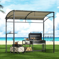 Gazebo Outdoor BBQ Grill Patio Garden Marquee Shade Shelter Shelf Hooks