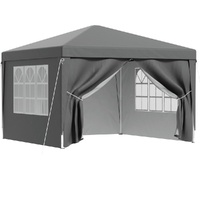 Gazebo 3 by 3 Pop Up Marquee Folding Tent Wedding Gazebos Camping Outdoor