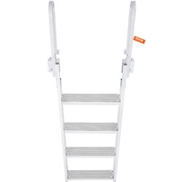 Vevor Dock Ladder Flip UP 4 Steps Load Capacity Aluminum