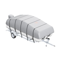 Vevor Pontoon Boat Cover 800d Waterproof Trailerable Storage Bag