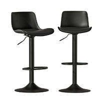 Bar Stools Padded Seat Gas Lift Black