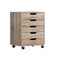 5-Drawer Filing Cabinet Mobile Rolling Storage Cabinet Chest