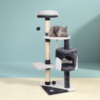 I Pet Cat Tree Tower Scratching Post Scratcher Wood Condo
