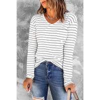 Azura Exchange V Neck Long Sleeve Top