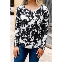 Azura Exchange U Neck Long Sleeve Top