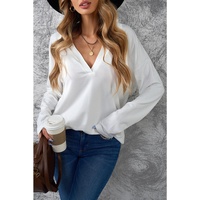 Azura Exchange V Neck Long Sleeve Top