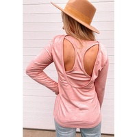 Azura Exchange Open Back Knit Top