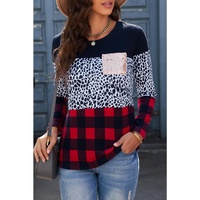 Azura Exchange Sequin Pocket Long Sleeve Top