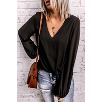 Azura Exchange Bubble Sleeve Blouse