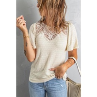 Azura Exchange Flutter Sleeve Crochet Top