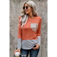 Azura Exchange Pocket Sequins Long Sleeve Top