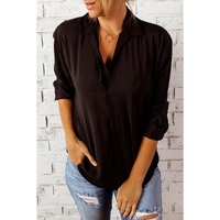 Azura Exchange Collared 3/4 Sleeve Shirt