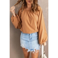 Azura Exchange Lantern Sleeve Loose Blouse