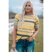 Azura Exchange Luxury Striped Crew Neck T-Shirt