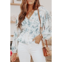 Azura Exchange Tie-Dye Peplum Top
