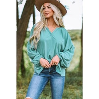 Azura Exchange Dolman Style V Neck Top