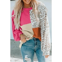 Azura Exchange Patchwork Ribbed Long Sleeve Top