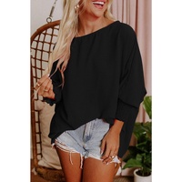 Azura Exchange Smocked Wrist Shift Top