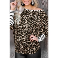 Azura Exchange Patchwork Striped Long Sleeve Top