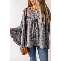 Azura Exchange Kimono Sleeve Ruched Blouse