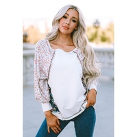 Azura Exchange Patchwork Floral Print Long Sleeve Top