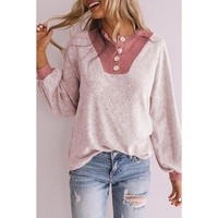 Azura Exchange Contrast Puff Sleeve Blouse