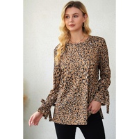 Azura Exchange Knot Long Sleeve Blouse