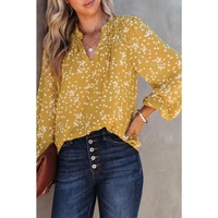 Azura Exchange Printed Crinkled Blouse