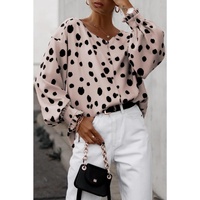 Azura Exchange Oversize Puff Sleeve Blouse with Button Frill Cuffs