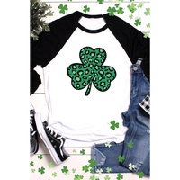 Azura Exchange Leopard Spotted St Patricks Day T-Shirt