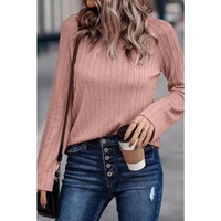 Azura Exchange Ribbed Knit Long Sleeve Top