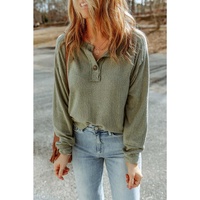 Azura Exchange Retro Patchwork Long Sleeve Top