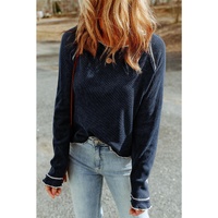 Azura Exchange Textured Long Sleeve Top