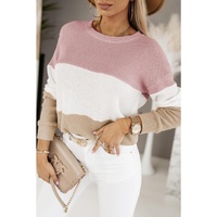 Azura Exchange Waffle Knit Long Sleeve Top