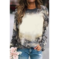 Azura Exchange Vintage Bleached Tie Dye Long Sleeve Top