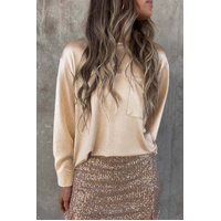 Azura Exchange Glitter Long Sleeve Top