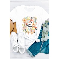 Azura Exchange Floral Print T-Shirt
