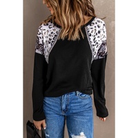 Azura Exchange Leopard Snakeskin Print Long Sleeve Top