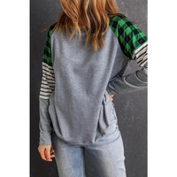 Azura Exchange Stripe Splicing Long Sleeve Top