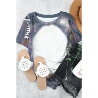 Azura Exchange Multicolor Bleached Tie-dye Basic Tee