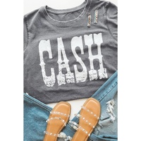 Azura Exchange CASH Letter Print Tee