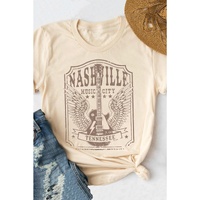 Azura Exchange NASHVILLE Graphic Print Short Sleeve T-Shirt