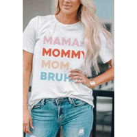 Azura Exchange Mama Mommy Mom Bruh Letter Graphic T Shirt