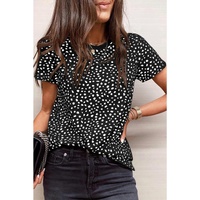 Azura Exchange Cheetah Print Short Sleeve T Shirt