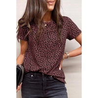 Azura Exchange Cheetah Print Short Sleeve T-Shirt