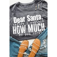 Azura Exchange Christmas Funny Saying Print T-Shirt