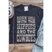 Azura Exchange Hippies And The Cowboys Graphic Tee