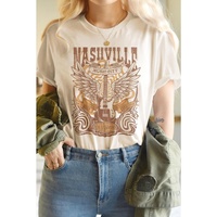 Azura Exchange Music City Guitar Graphic Print T-Shirt